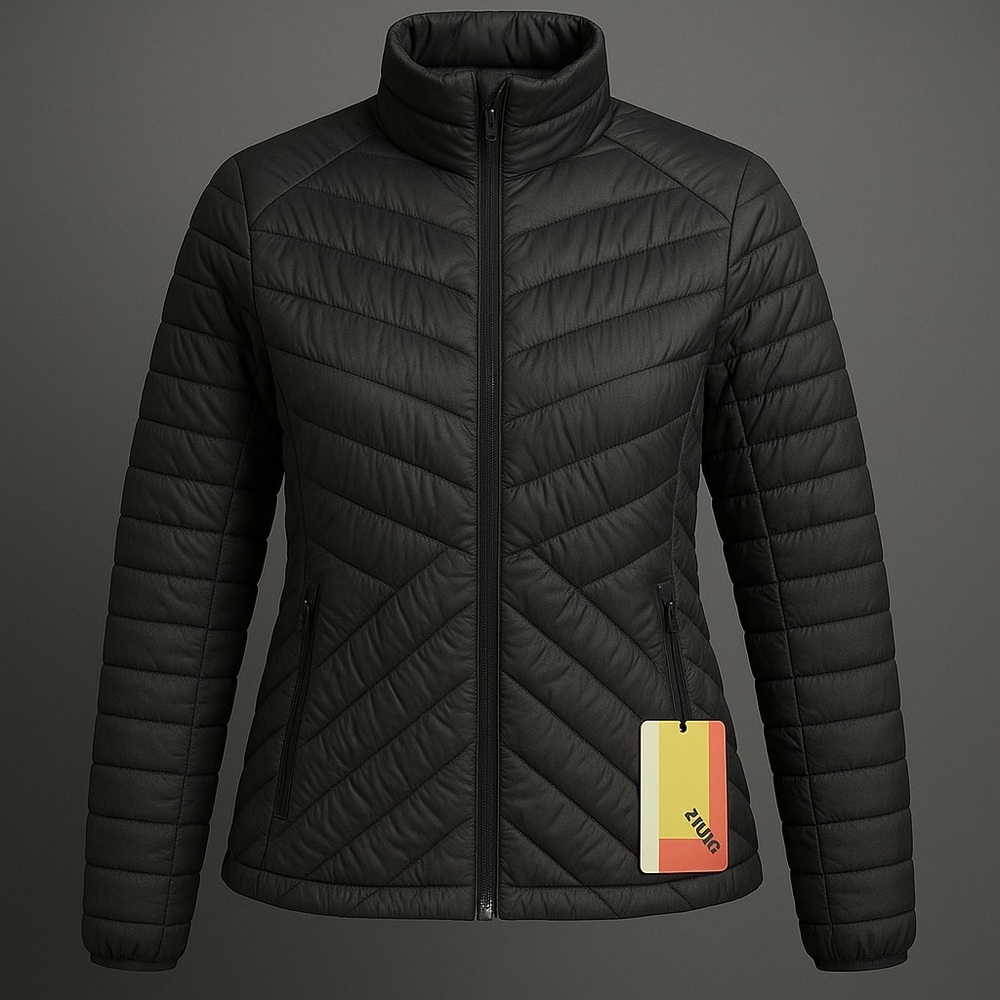 Women’s Medium Packable Down Puffer Jacket NWT - image 8